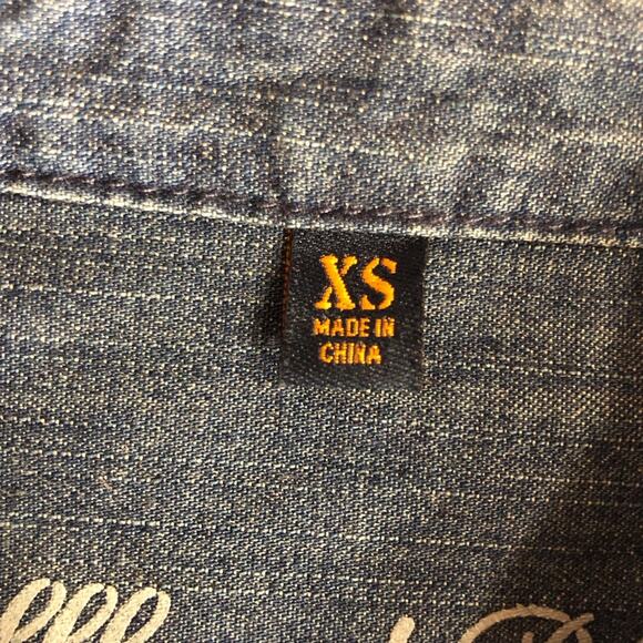 Bullhead Black CA Trading Co Denim Button Front Long Sleeve Shirt Classic Fit - Picture 9 of 16